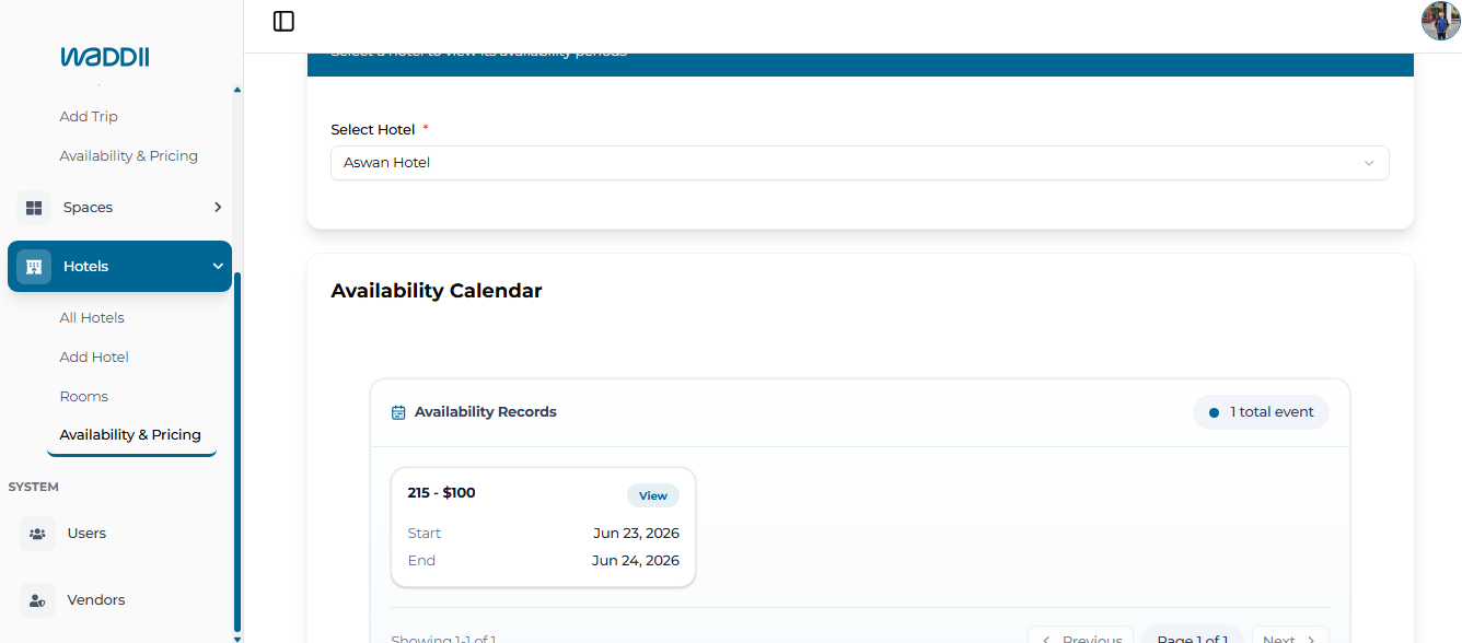 WADDII project dashboard preview