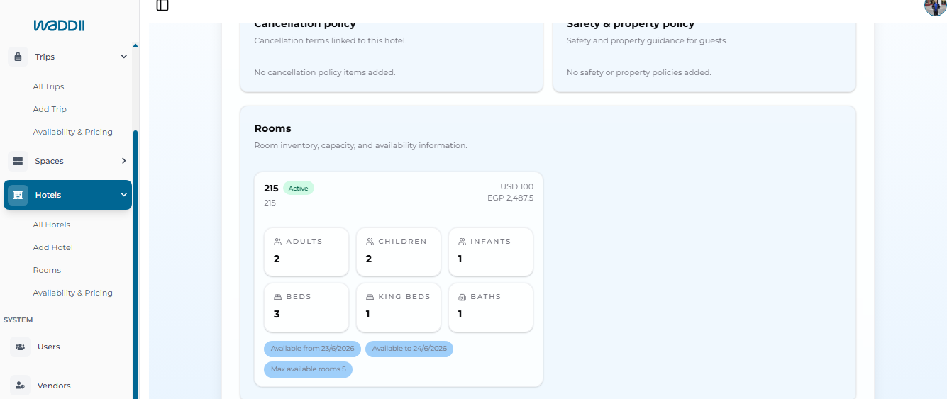 WADDII project dashboard preview